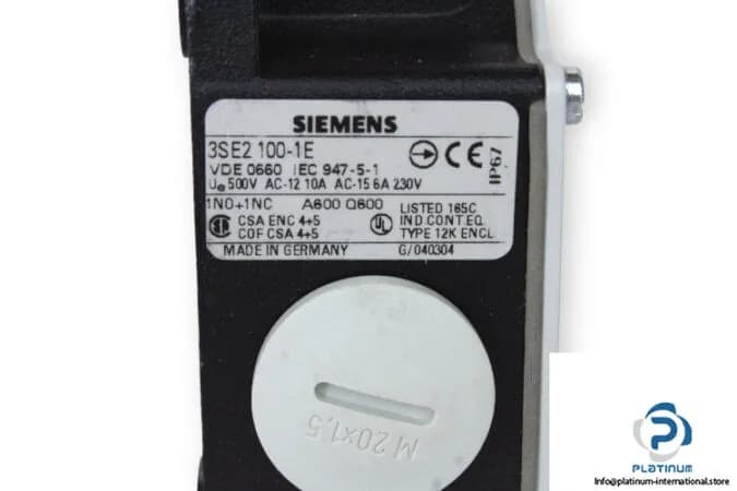 Siemens 3SE2100-1E — Limit Switches (image 4)
