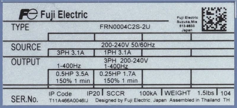 Fuji Electric FRN0004C2S-2U (image 4)