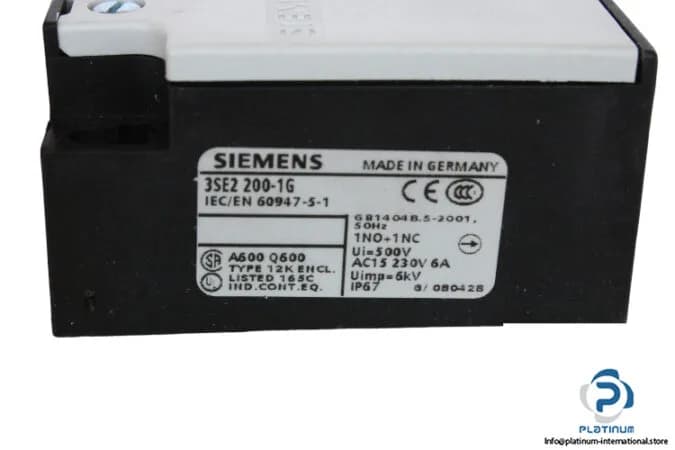 Siemens 3SE2200-1G — Limit Switches (image 3)