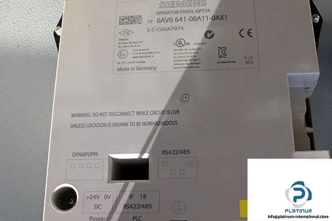 Siemens 6AV6641-0BA11-0AX1 — HMI Operator Interfaces (image 5)