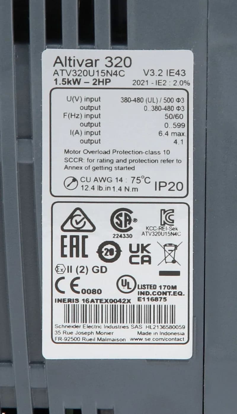 Schneider Electric ATV320U11N4C (image 5)