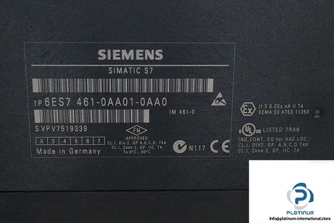 Siemens 6ES7461-0AA01-0AA0 (image 5)