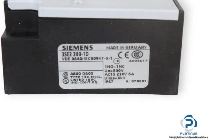 Siemens 3SE2200-1D — Limit Switches (image 4)