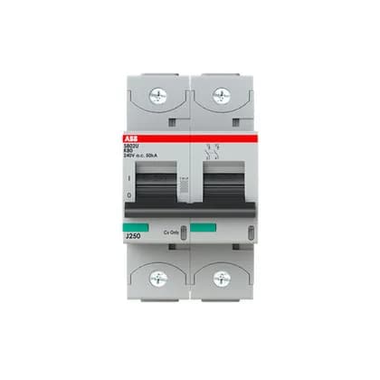ABB S802U-K80 — 2-Pole MCB (DIN Rail)
