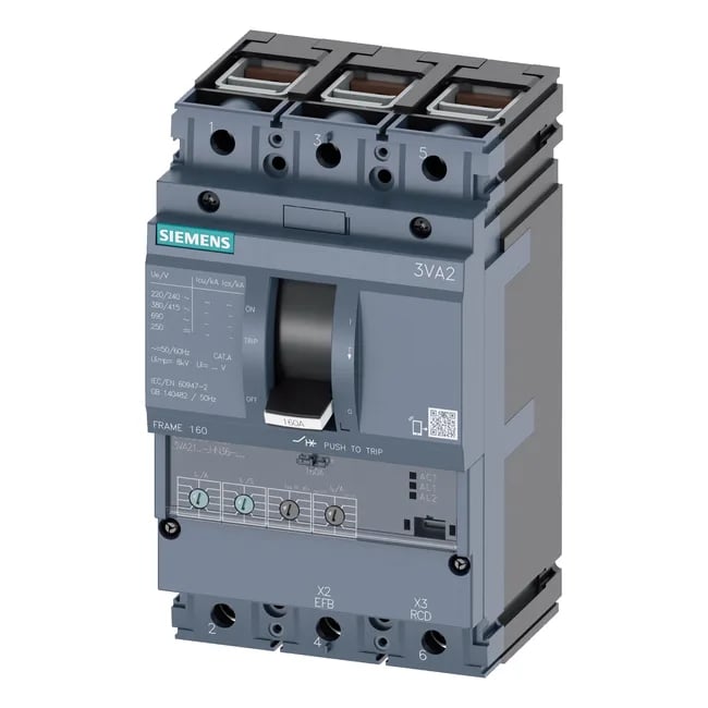 Siemens 3VA2110-6HN36-0FC0 — Molded Case Circuit Breakers (MCCB)