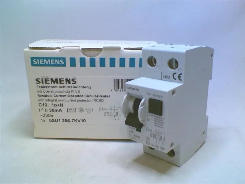 Siemens 5SU1356-7KV10 — Residual Current Breakers (RCCB/RCBO)