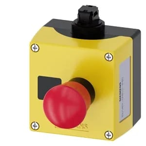 Siemens 3SU1801-0NB10-4HB2 — Emergency Stop Pushbuttons