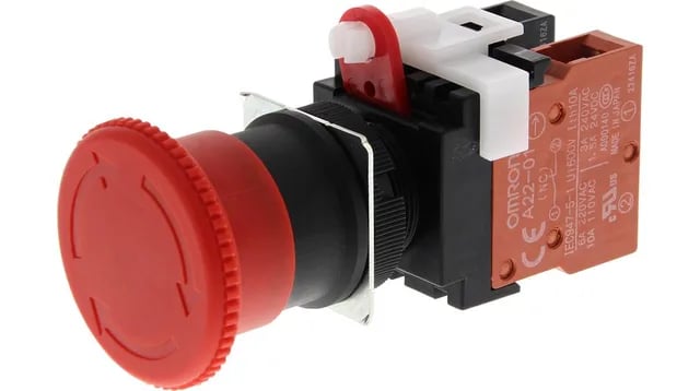 Omron A22EM01 — Emergency Stop Pushbuttons
