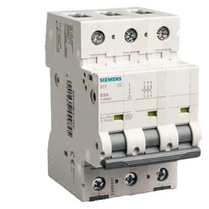 Siemens 5SY6314-8CC — 3-Pole MCB (DIN Rail)