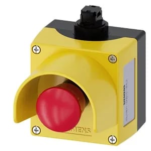 Siemens 3SU1801-0NB10-4HC2 — Emergency Stop Pushbuttons