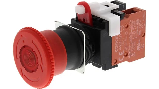 Omron A22ELM24A11 — Emergency Stop Pushbuttons